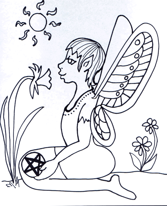pagan children moon coloring pages - photo #32