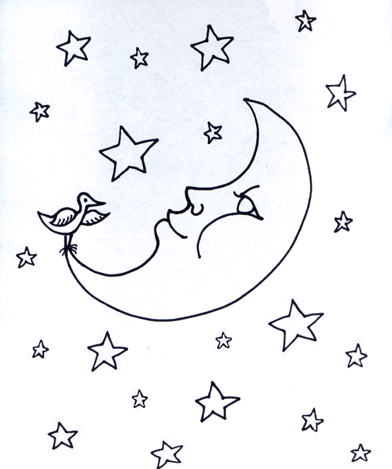 pagan children moon coloring pages - photo #1